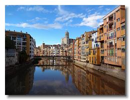 Onyar river in Girona